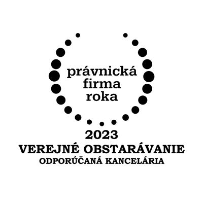 Právnická firma roka 2023 - Verejné obstarávanie